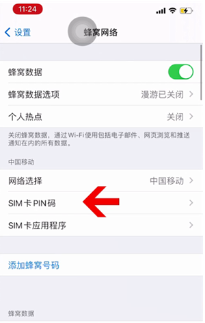 柳南苹果14维修网分享如何给iPhone14的SIM卡设置密码 