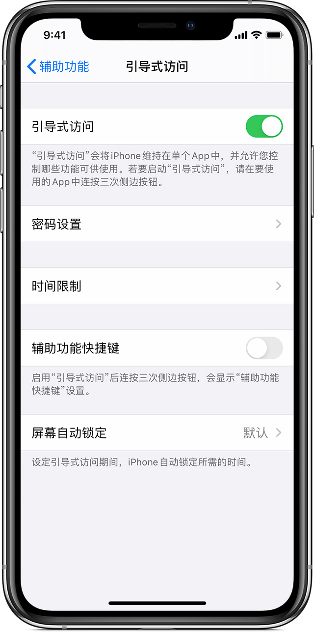 柳南苹果手机维修分享如何在 iPhone 上退出引导式访问 