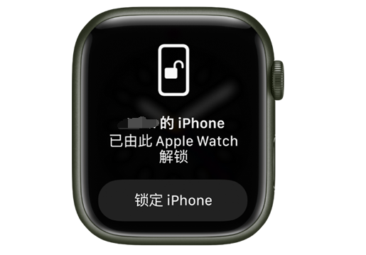 柳南苹果手机维修分享用 AppleWatch 解锁配备面容 ID 的 iPhone方法 